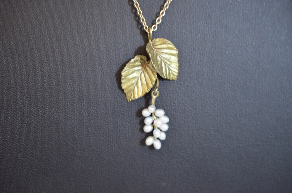 Michael Michaud Spring Birch Pendant Necklace - 16" Adj.